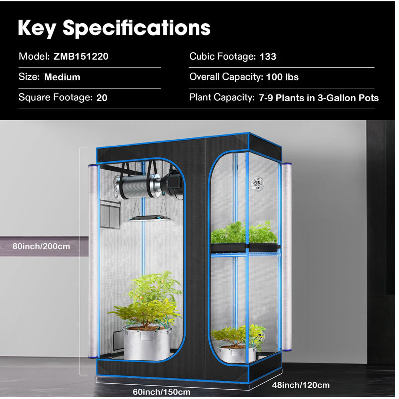 Grow Tent Complete Kit - Комплект для выращивания растений в помещении