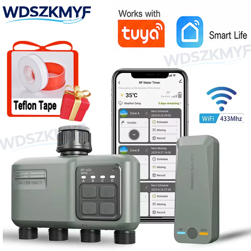 Wifi Irrigation Timer - Умный Wi-Fi RF433 таймер полива для