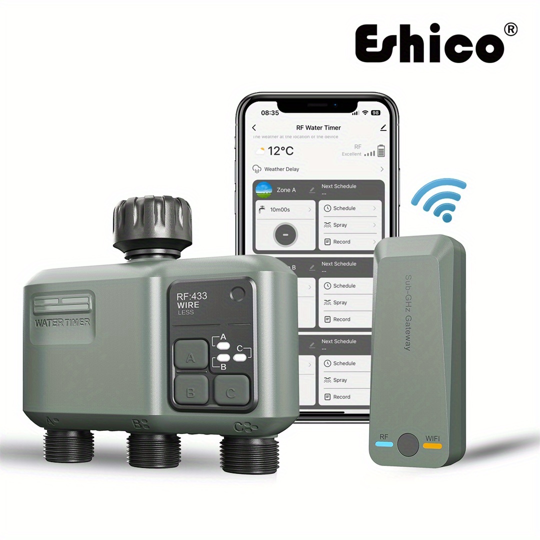 Wifi Irrigation Timer - Умный таймер спринклера Eshico: 3-зонная беспроводная