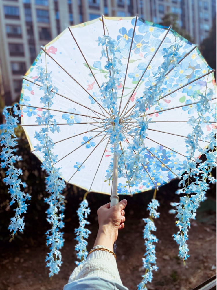 Smart Garden Umbrella - Зонтик Hanfu водостойкий длиной 82 см,