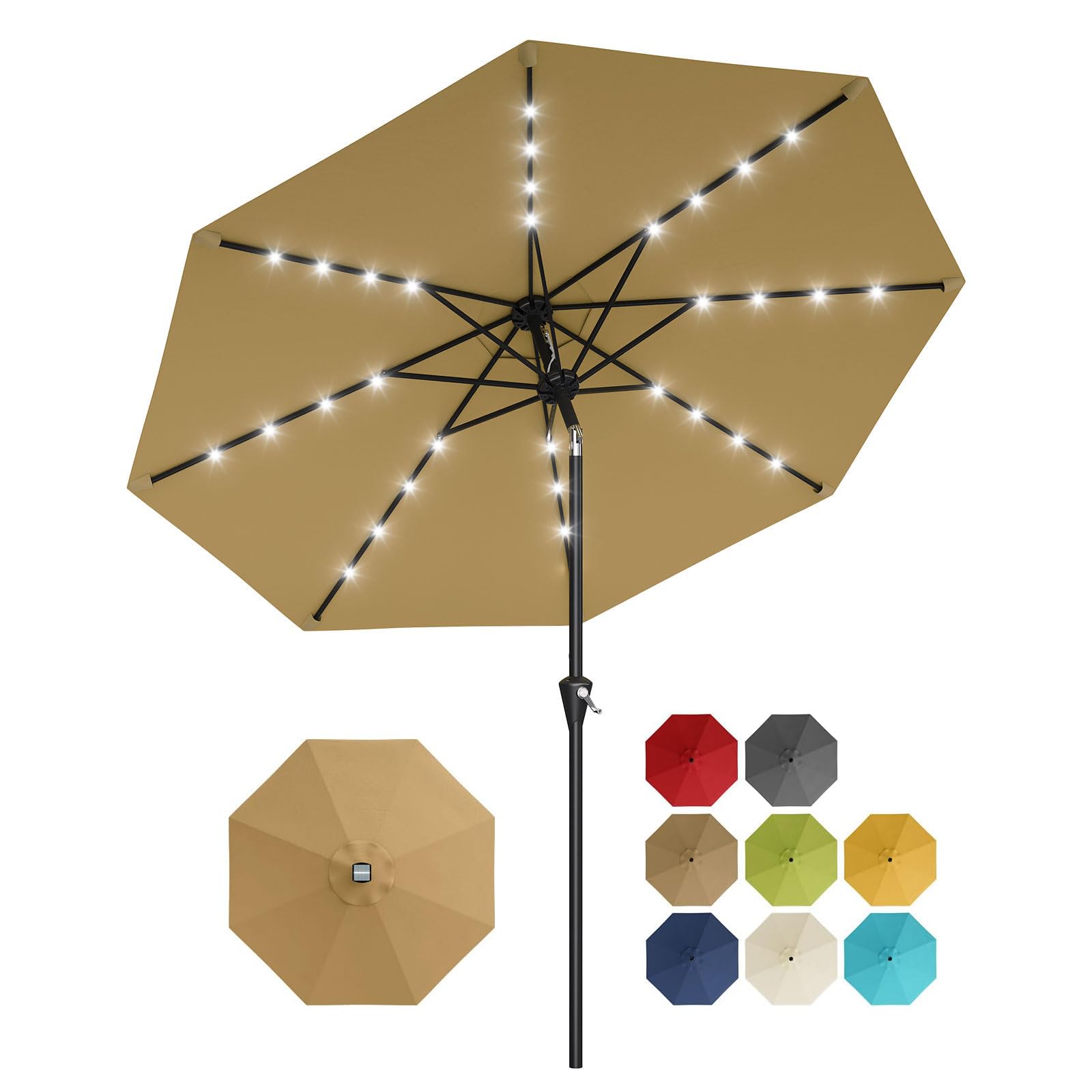 Солнечный зонт для патио 10 фу – обзор и цена Smart Garden Umbrella