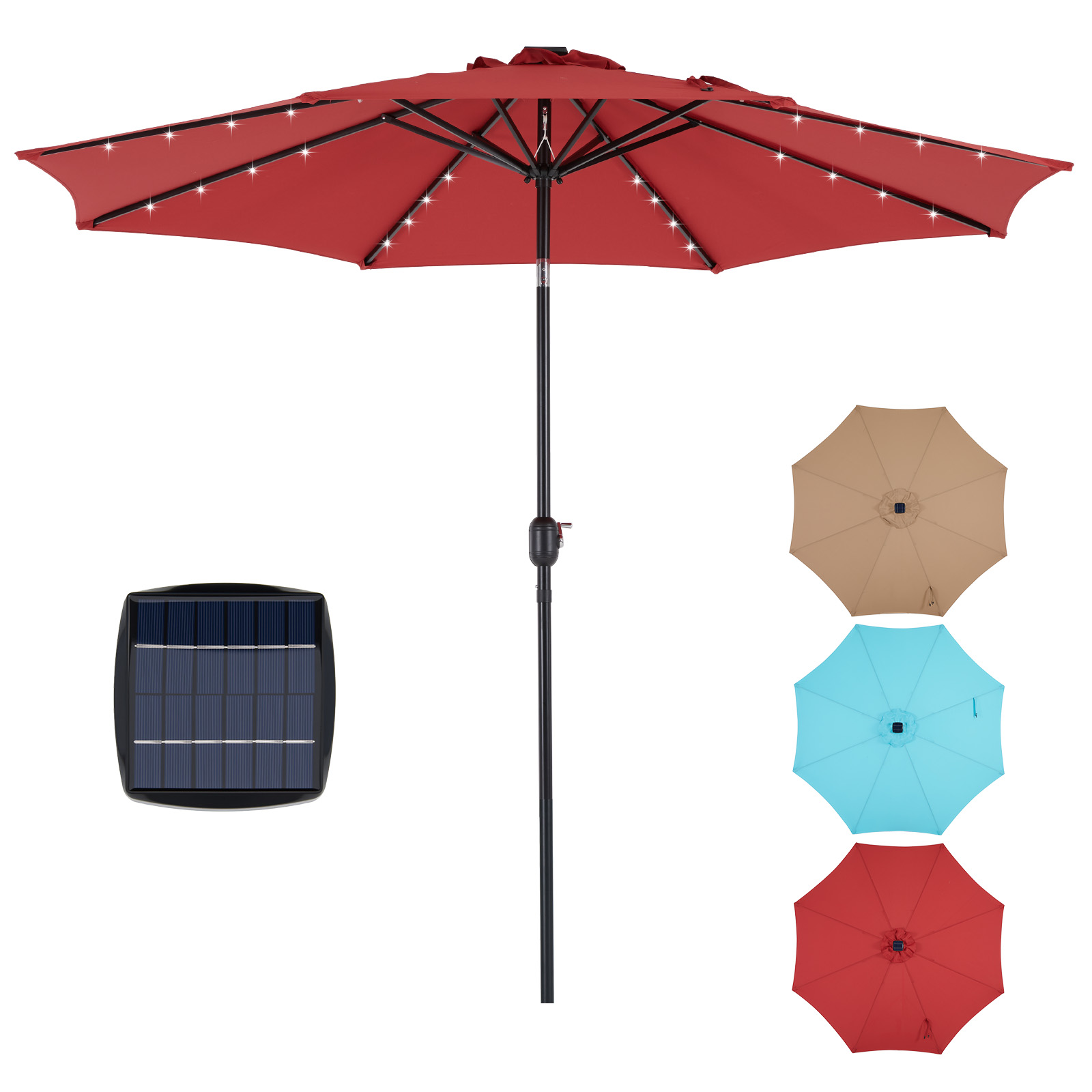 JHK 10 футов солнечный зонт дл – обзор и цена Smart Garden Umbrella
